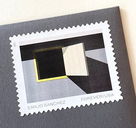 100 Black and White Forever Stamps Mid Century Modern Art Unused Forever Stamps for Mailing